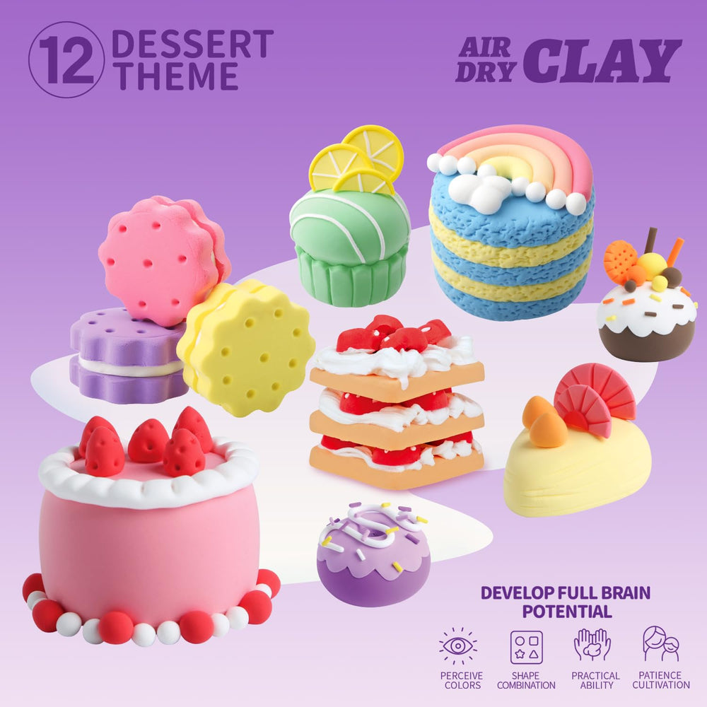 Gift box packaging of Loufor air dry clay kit ready for gifting