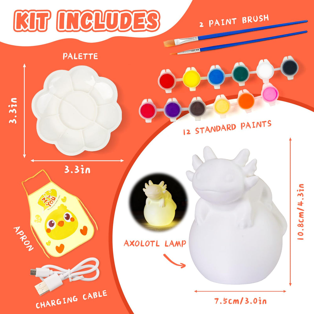 Loungelore Axolotl lamp color choices for creative exploration