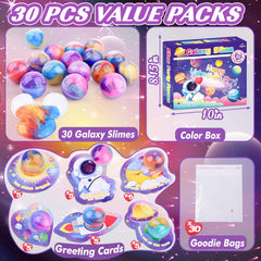 Louseadon Valentine greeting card attached to slime ball for kids.