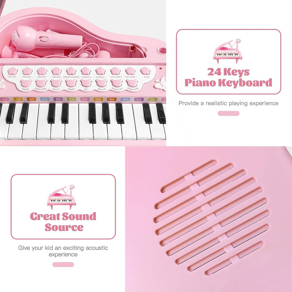 Love&Mini piano showing 22 demo songs for guided melodies