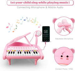 Love&Mini piano highlights bright LED lighting during playtime