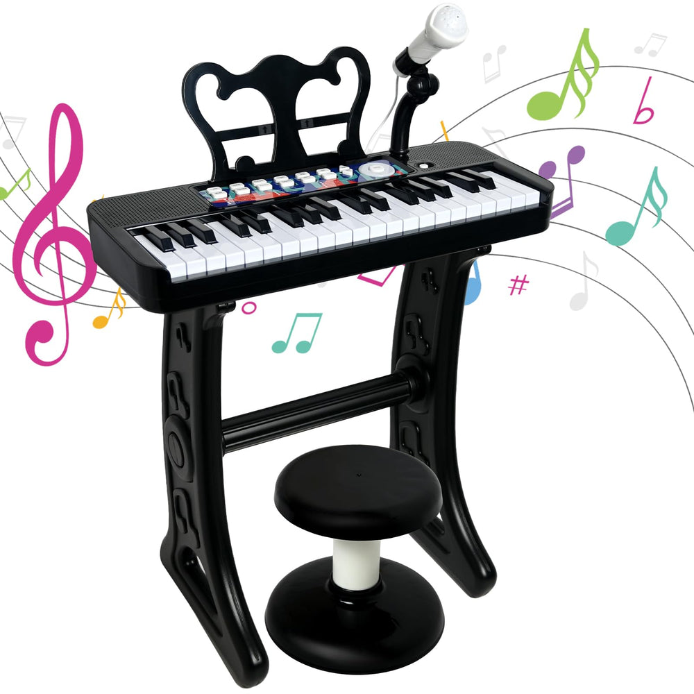 Love&Mini piano toy with stand and stool for stable practice at home