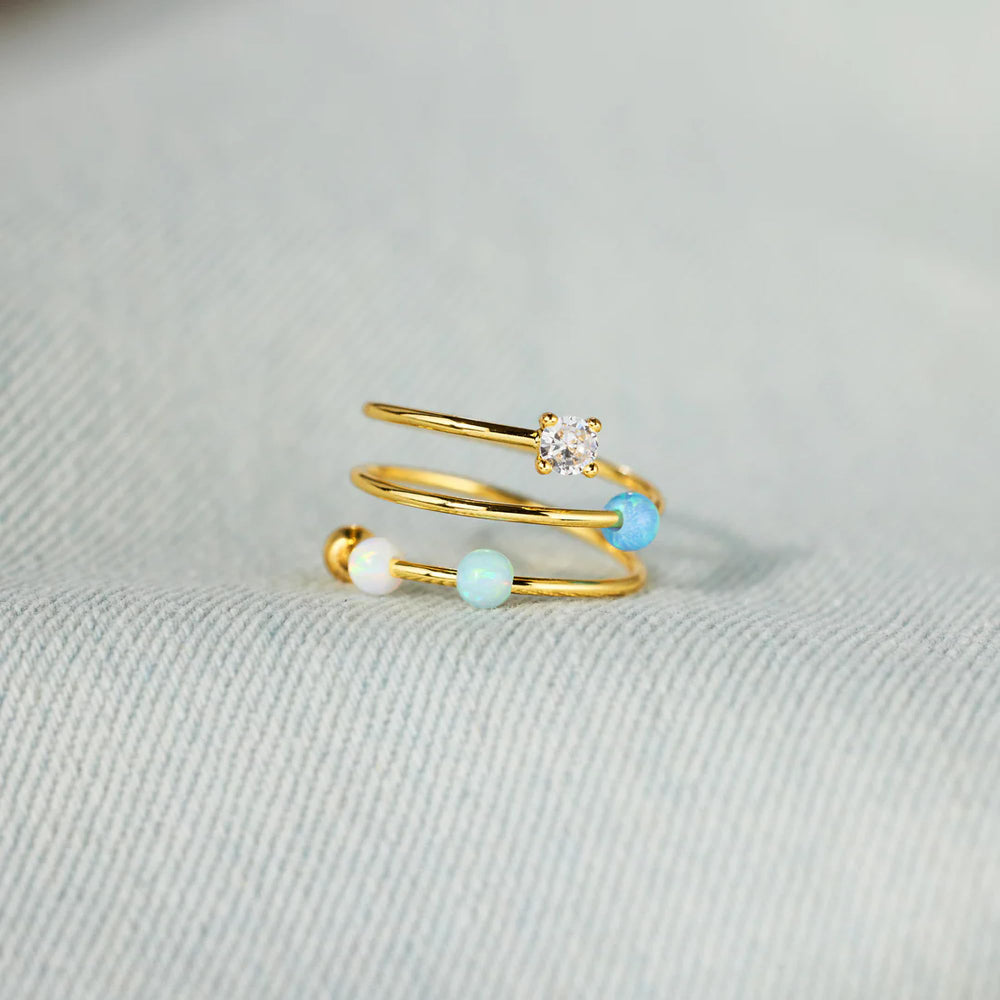 LOVECOM adjustable open ring fits sizes 8–9 for versatile wear