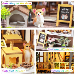 Lovelyhome LED lighting for the dollhouse kit enhances cozy scenes