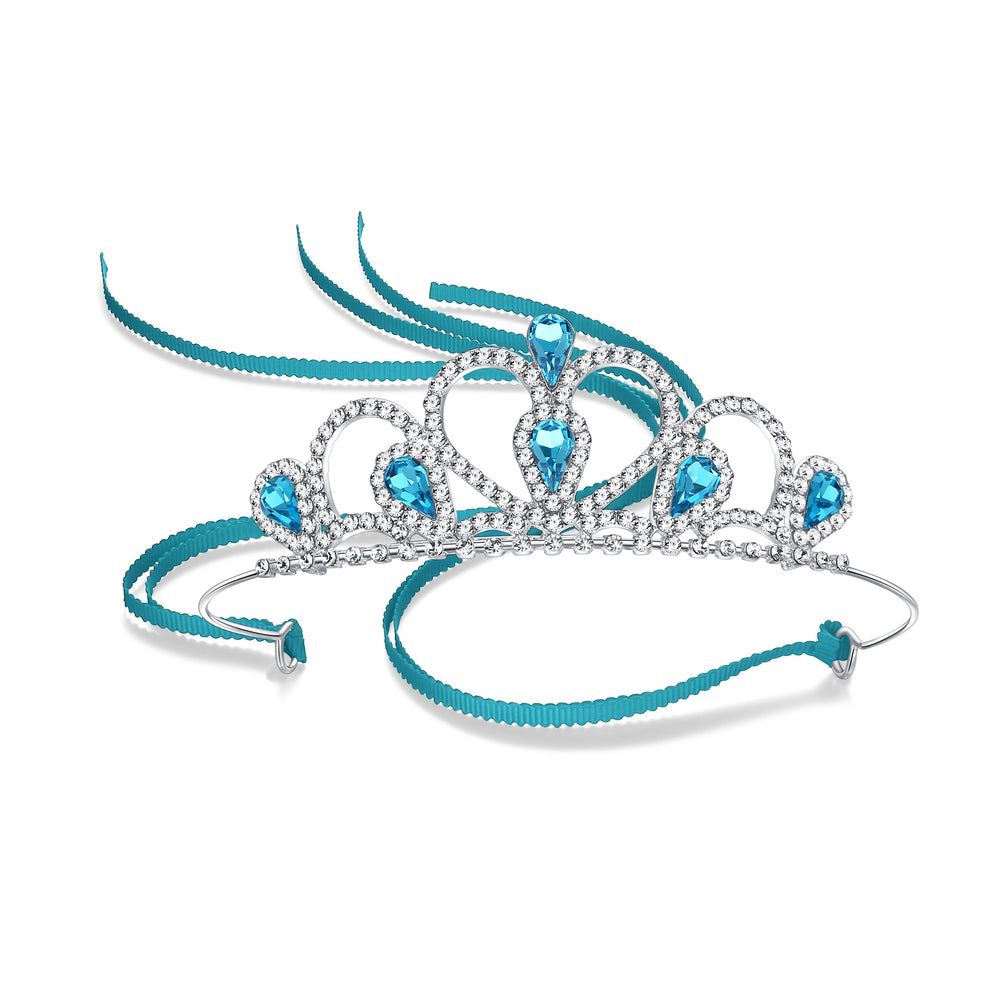 Lovelyshop Princess Tiara Crown front rhinestones sparkle for special birthday moments.