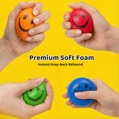 LovesTown colored stress balls in five colors for focus.