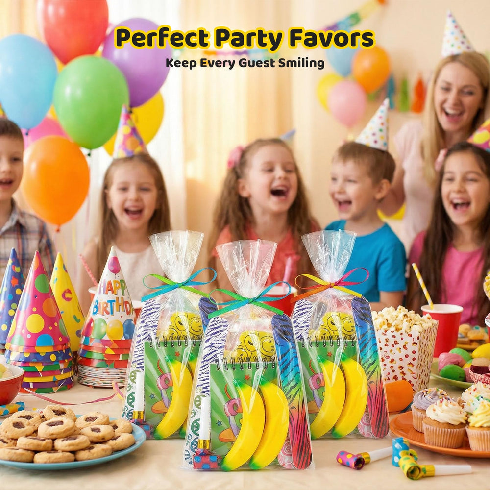 LovesTown banana stress ball party favor colorful set.