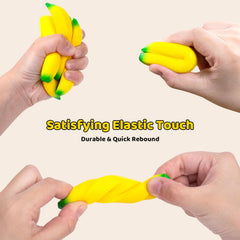 LovesTown banana squeeze toy compact texture soft and elastic for quick relief.