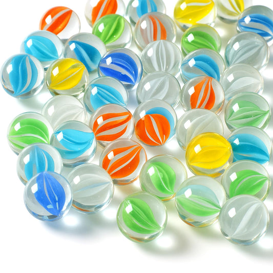 LovesTown cat-eye glass marbles in bright colors for lively play and creative learning.