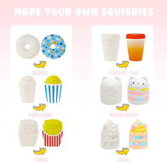 LovesTown french fries paintable squeeze toy for colorful customization