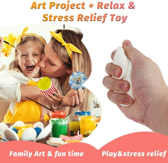 LovesTown hamburger paintable squeeze toy for storytelling and crafts