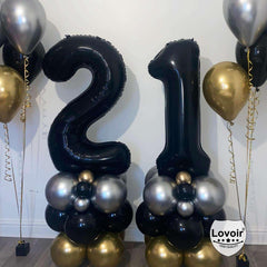 Lovoir 21st birthday decor balloon, great for celebratory displays.