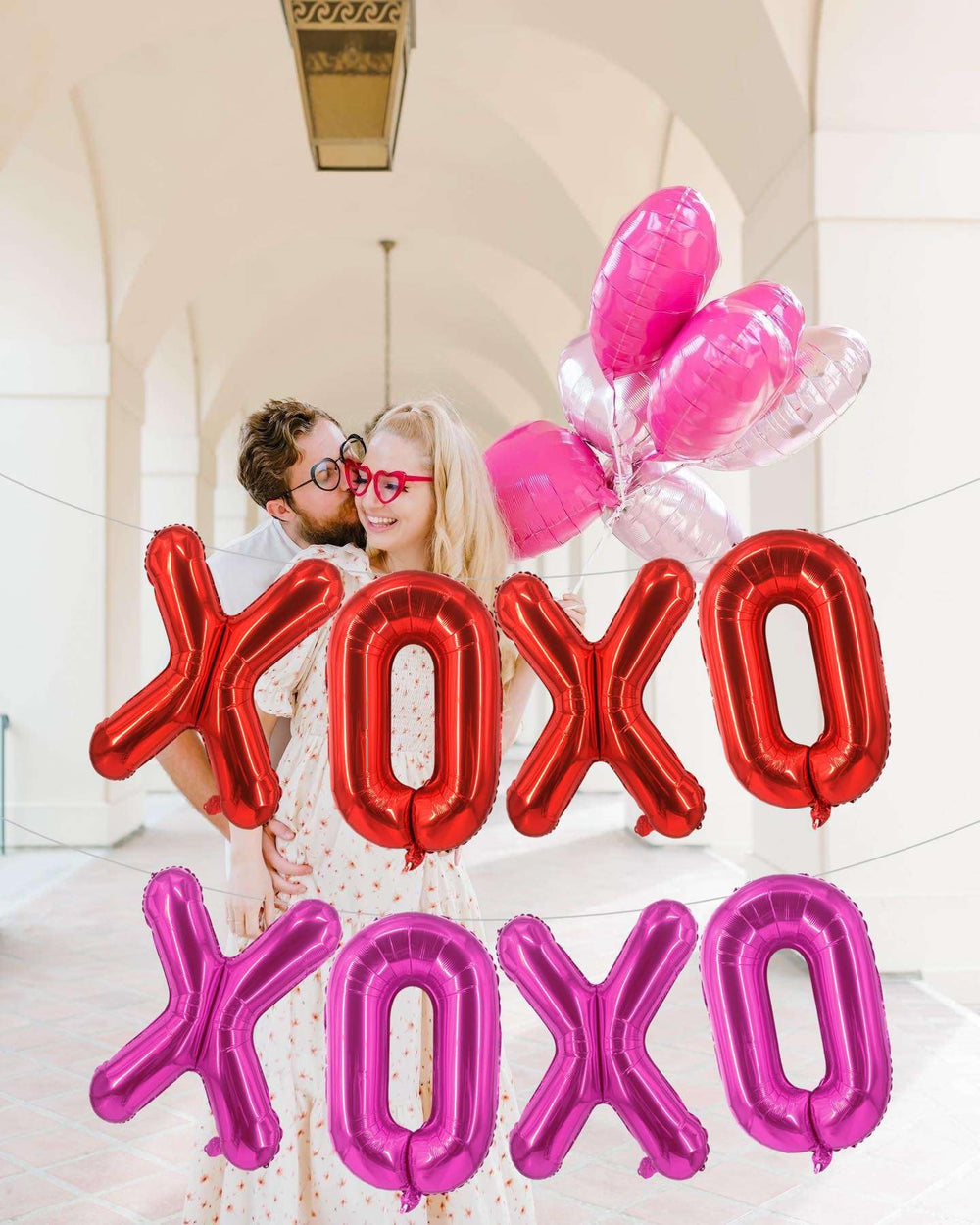 Lovoir 33-foot ribbon roll with balloons for cohesive party styling.