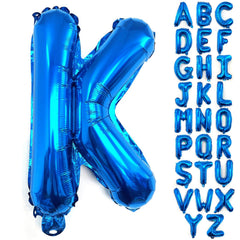 Lovoir 40-Inch Blue Letter K balloon creates a bold centerpiece for celebrations.