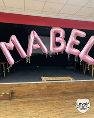Lovoir balloon inflated with air or helium offers flexible styling options