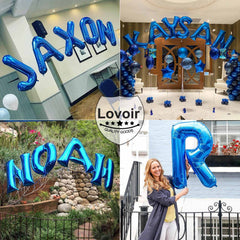 Lovoir birthday decoration adds a chic blue accent to any event.