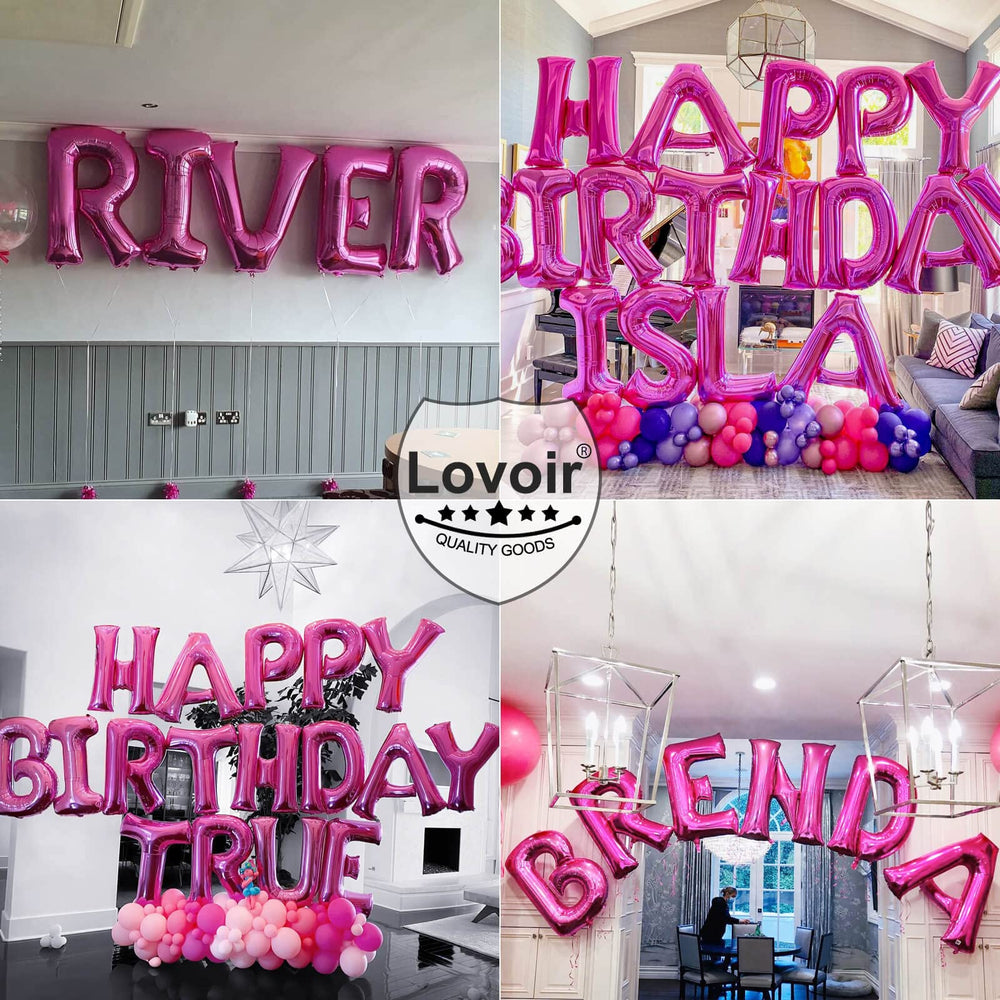 Lovoir X balloon used as a photo booth prop at celebrations.