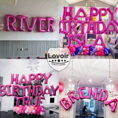 Lovoir X balloon used as a photo booth prop at celebrations.