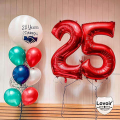 Lovoir giant 23-number backdrop enhances party photos