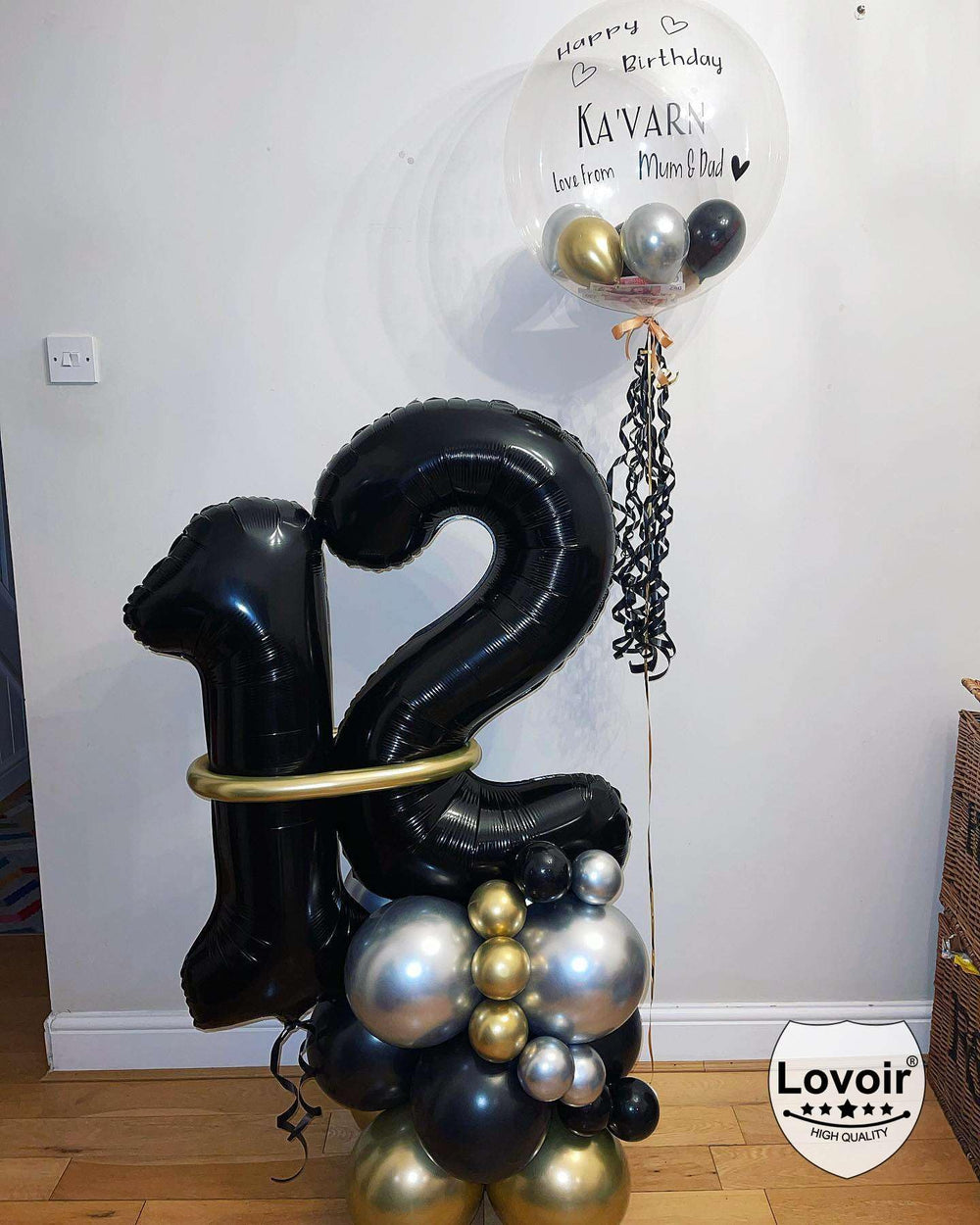 Lovoir number balloon ideal for birthdays, anniversaries, graduations and parties.