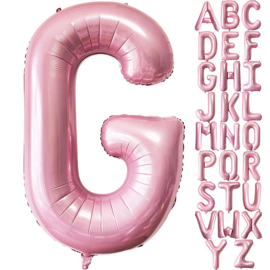 Lovoir pink letter G balloon for bold birthday decor and photo moments