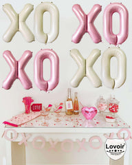 Lovoir reusable pastel pink G balloon adds lasting color to parties