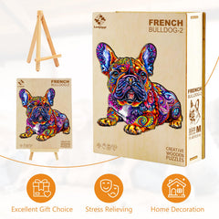 Lovpippi vivid color puzzle image – bright, fade-resistant print on wooden pieces.
