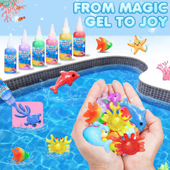 Lovyi Aqua Fairy Water Gel colors ready for vibrant color mixing.