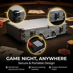 LOYCHIP dice and buttons support fast paced betting rounds during play.
