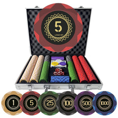 LOYCHIP heavy 14g poker chips on felt offer casino like weight and authentic feel.