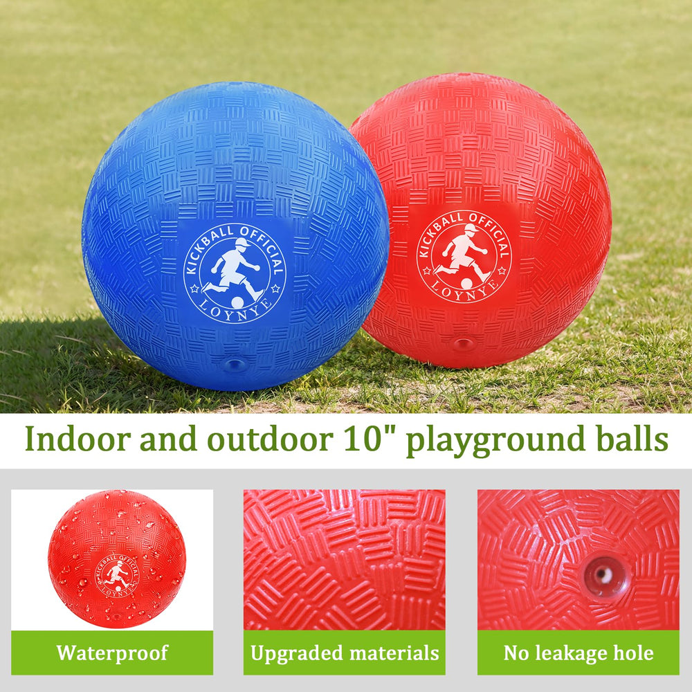 LOYNYE 10-inch dodgeball ball red and blue colors for easy visibility