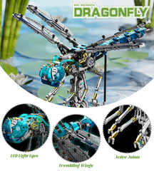 Loyratche dragonfly side view showing gear-driven mechanics for learning.