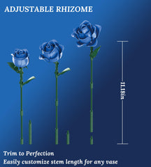 Loyratche Poseable Rose Leaves: flexible stems enable versatile arrangements and vignette storytelling.