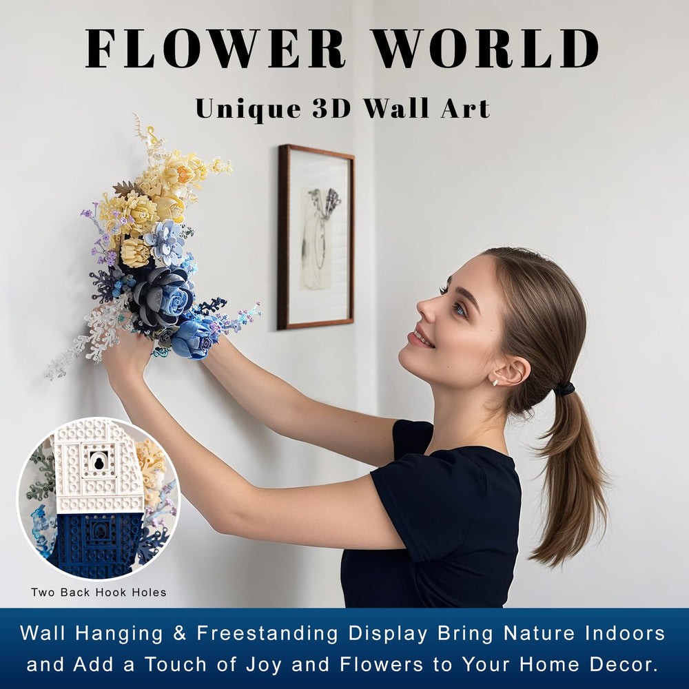 Loyratche Lifelike blooms including eustoma and blue roses.