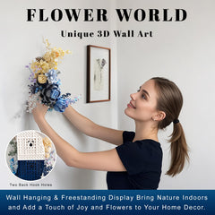 Loyratche Lifelike blooms including eustoma and blue roses.