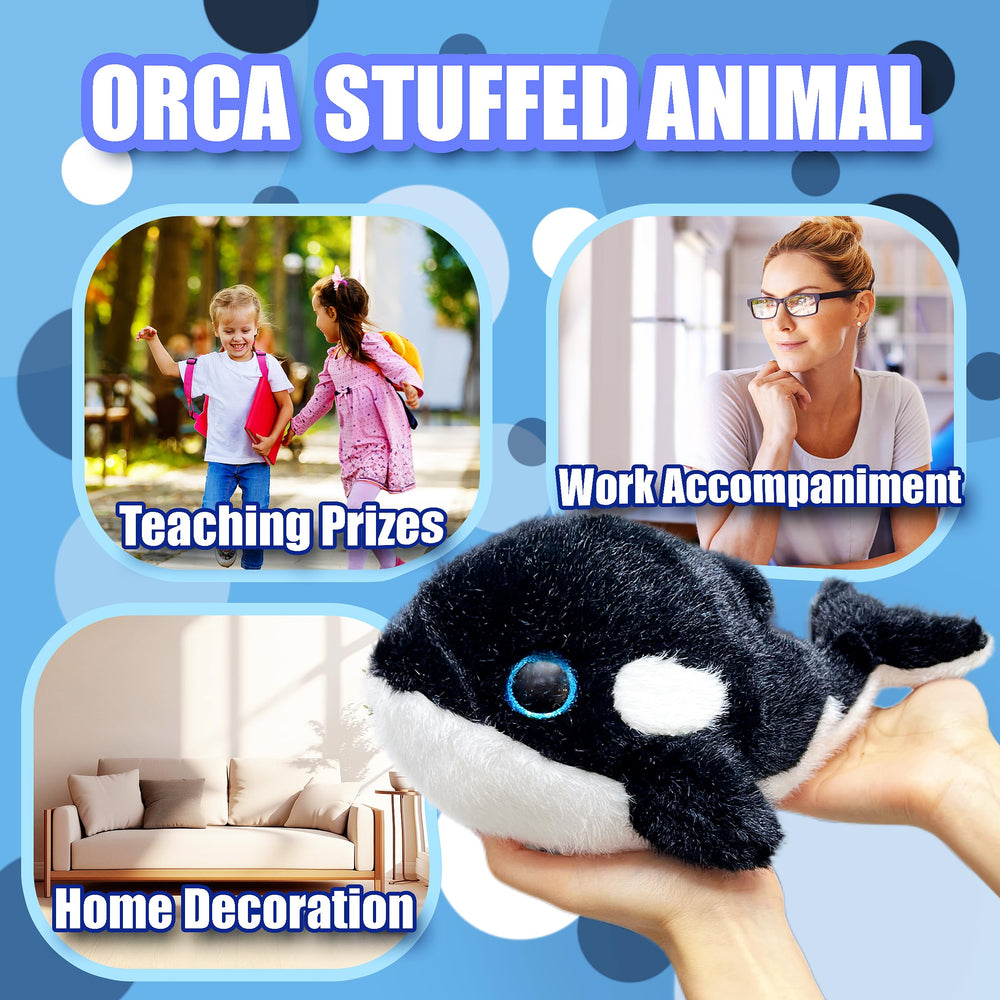 LoYuSenn orca plush decor item for desk or sofa