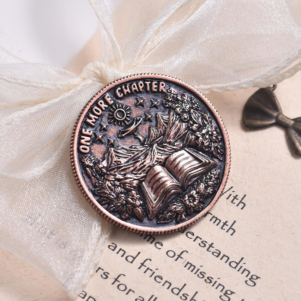 LParkin Gift-ready book lover coin makes a thoughtful reader gift.