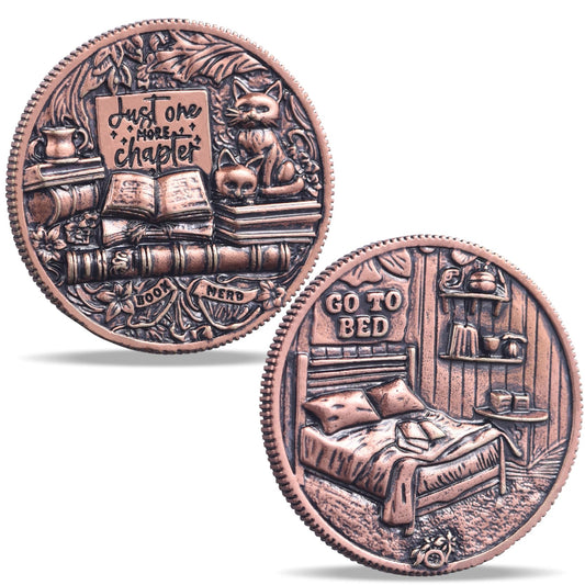 LParkin One More Chapter Coin with Black Cat design for decision making and reading rituals.