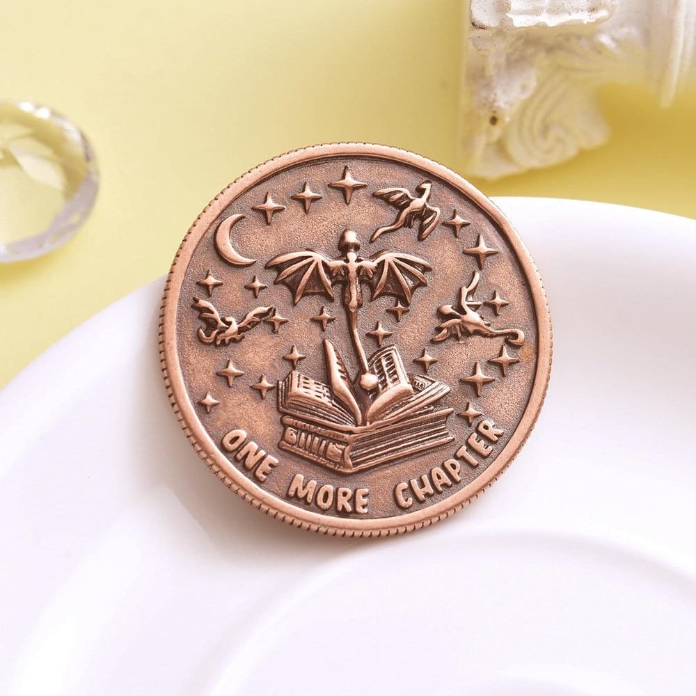 Gift-ready LParkin coin packaging, ideal for book-loving friends and family.