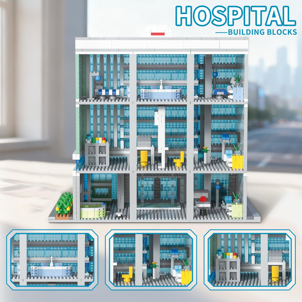 LQPFBSM City Hospital mini-figures support role-play with care teams.