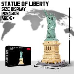 LQPFBSM Statue of Liberty torch-detail, perfect for dramatic shelf centerpiece.