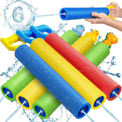 LQYoyz water guns 6-pack ready for pool play and backyard battles.