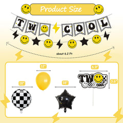 Lsaepon black and yellow star balloons for bold milestone styling.