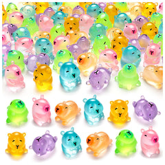 LSGYPAQ 36pcs glow capybara figures glow softly for night display