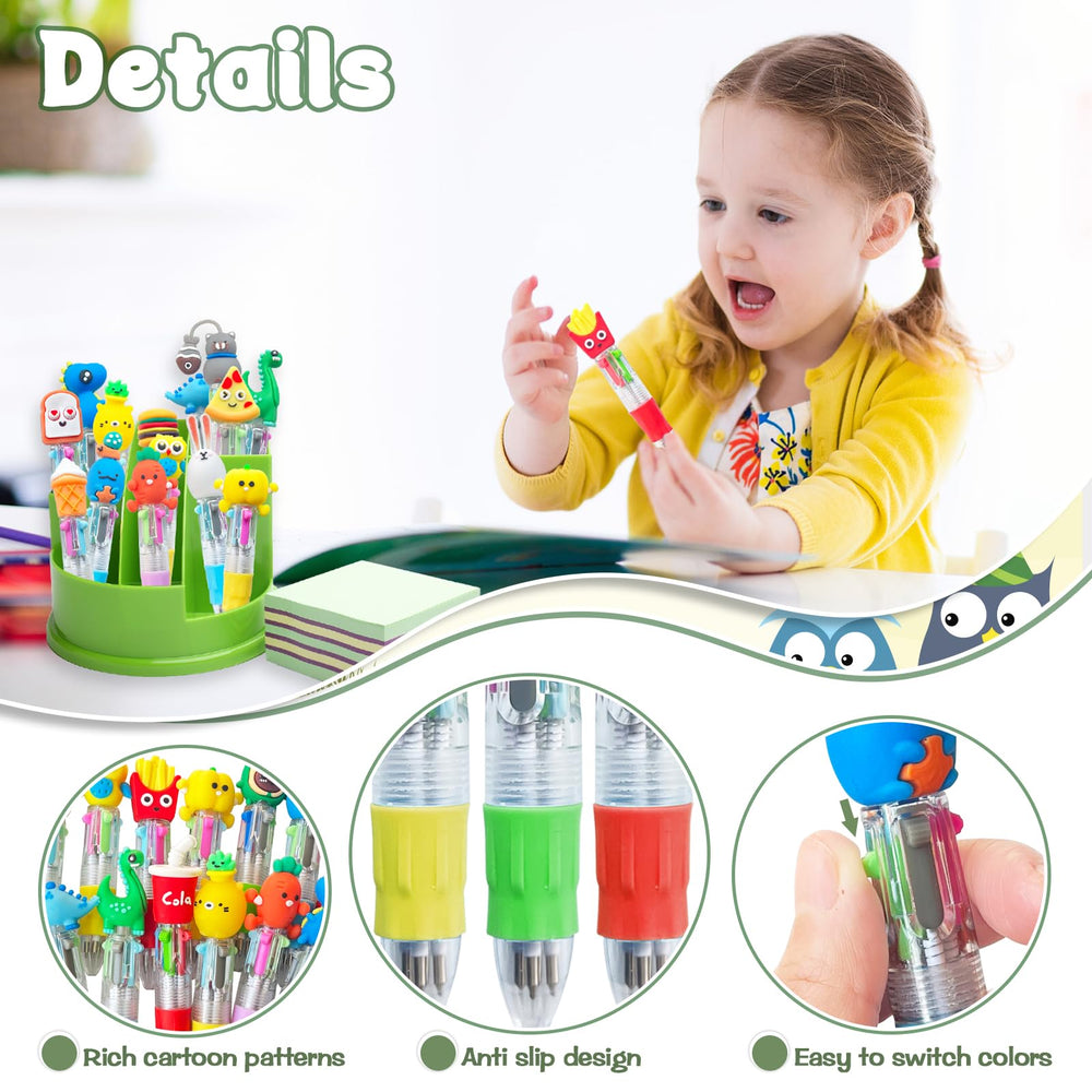 Lshfwn mini multicolor pen with vegetable pattern brightens homework sessions.