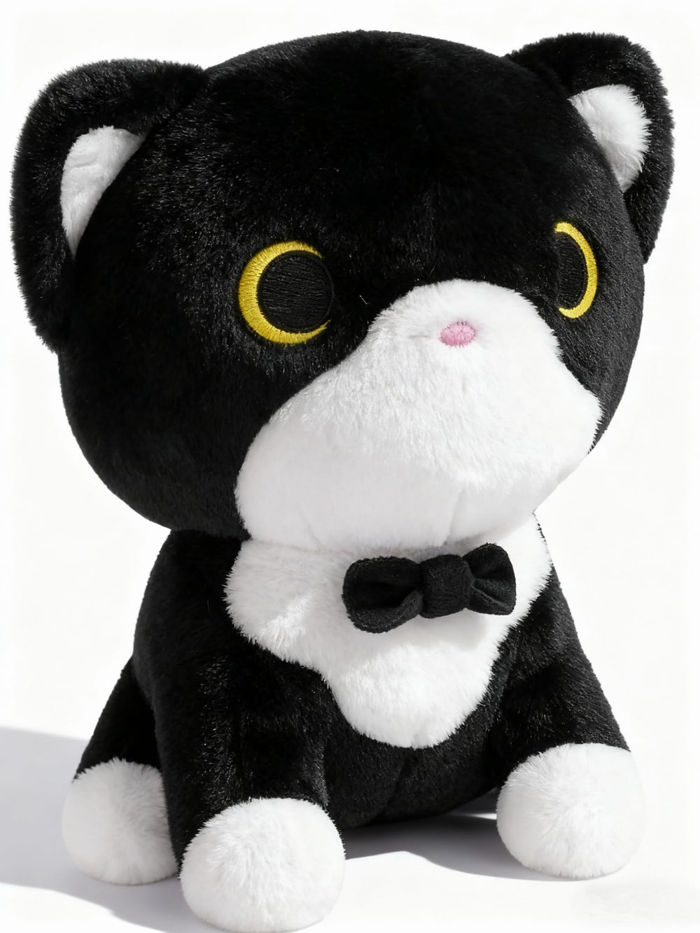 LSYDCARM tuxedo cat plush front view for cozy decor and hugs