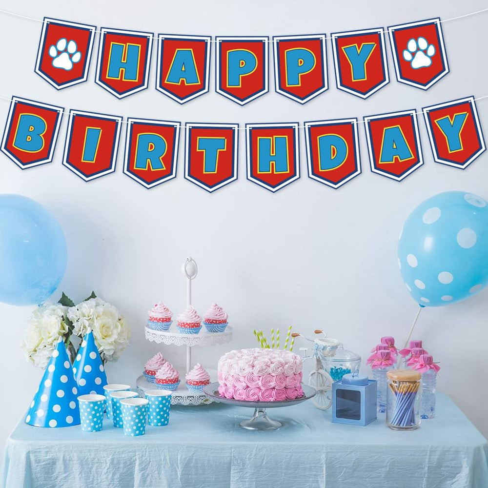 Lsydzh cartoon dog paw banner on a desk creates cute backdrops