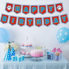 Lsydzh cartoon dog paw banner on a desk creates cute backdrops