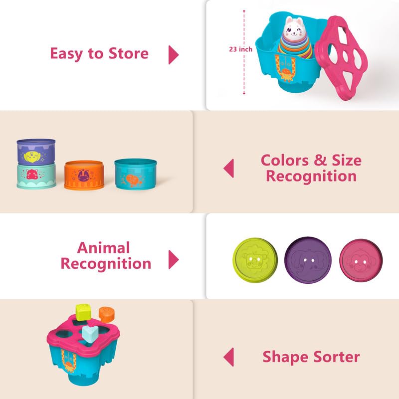 LTKFFFdp rattling rabbit toy provides engaging auditory feedback.