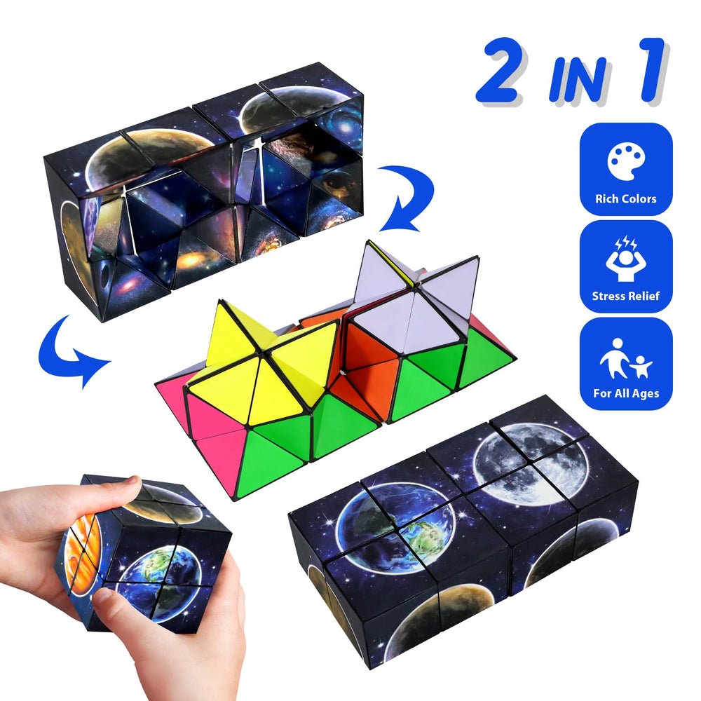 Luaxkpi ABS material Colorful Cube designed for durability.